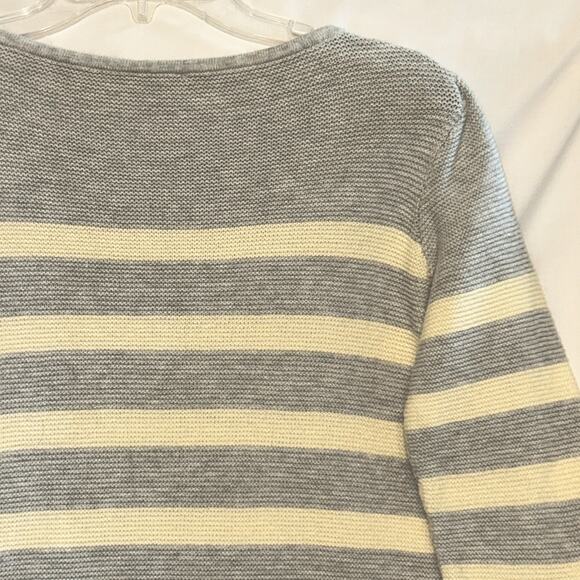 J Jill Striped Sweater Womens Petite Small Preppy Country Club Quiet Luxury - Picture 11 of 13